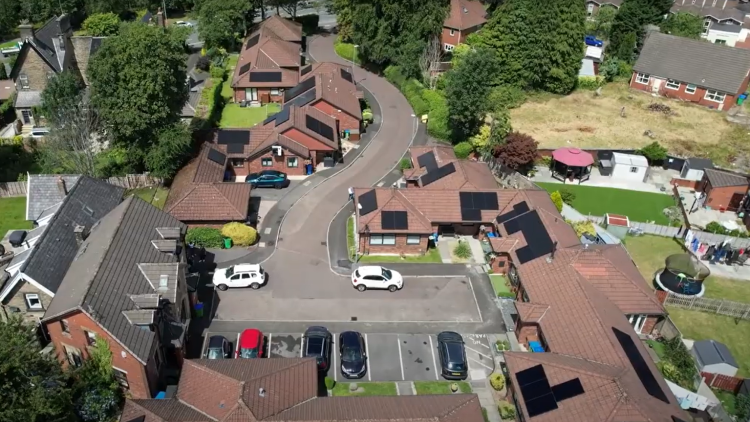 Drone footage of Mulberry Close Credit Groundwork Greater Manchester